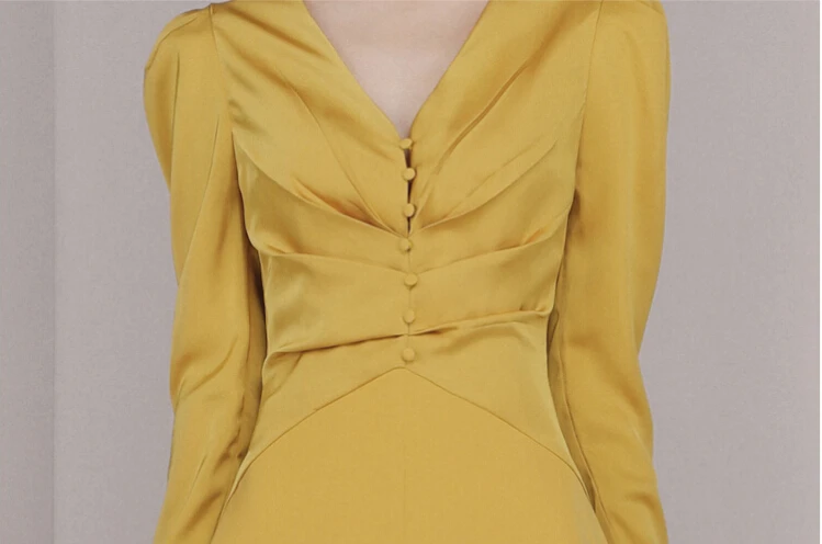 Женское Новая Осенняя Высококачественная Новейшая модная одежда для подиумов и вечеринок, женские сексуальные длинные платья в стиле ретро с v-образным вырезом