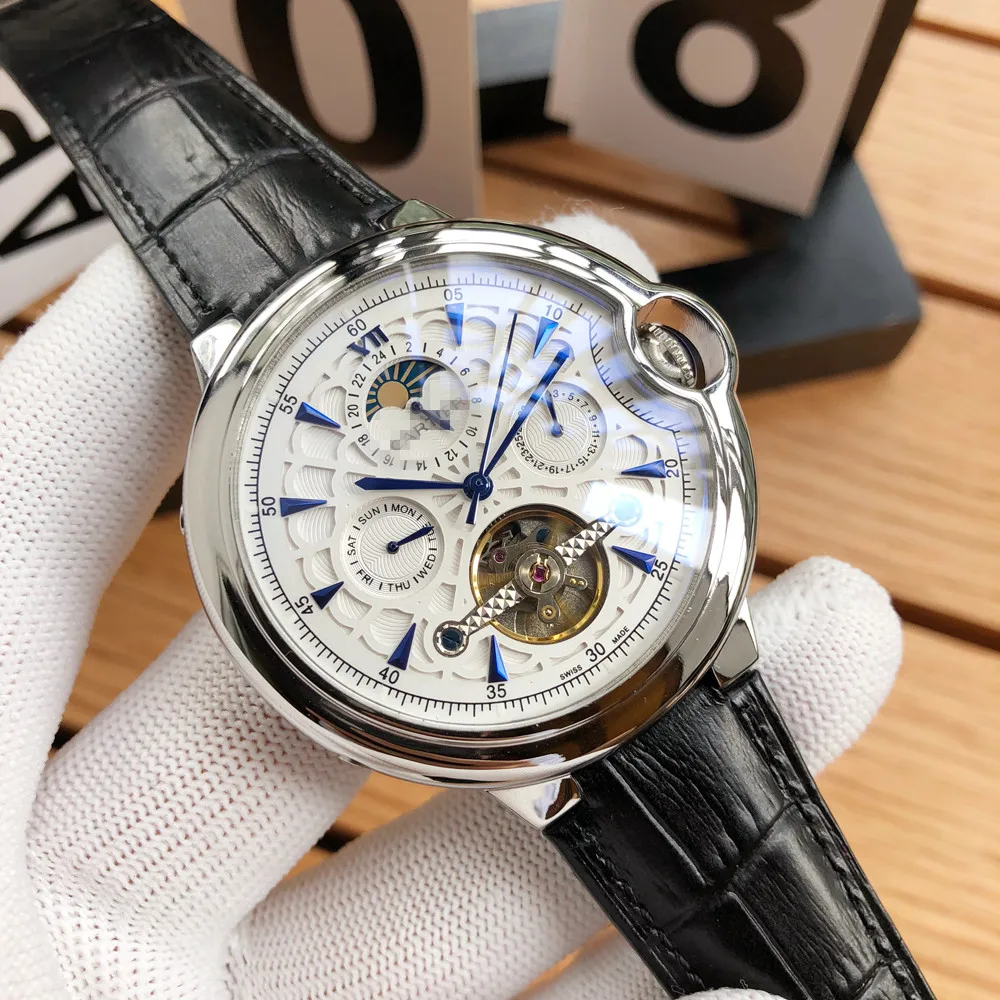 Mens Watches Top Luxury Brand Automatic Mechanical Watch Men Full Steel Business Waterproof Sport Watches Movement Retro Royal