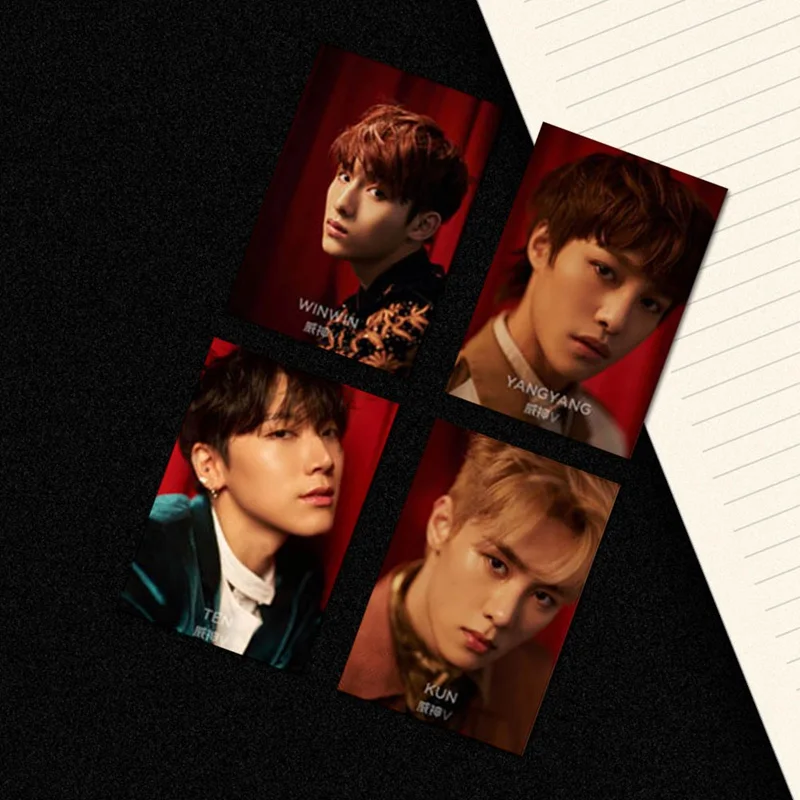8 шт./компл. поп НЗТ WAYV фото Stikcy карты Winwin Lucas с украшением в виде кристаллов