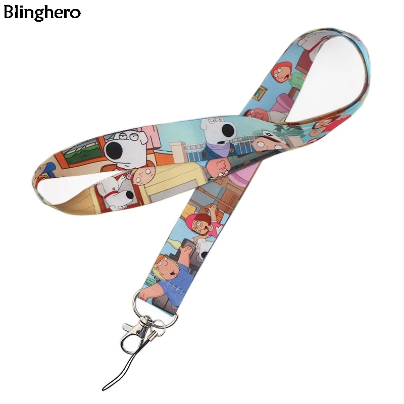 Blinghero семья Guy шнурок для ключей мультфильм дети шнурок телефон ключи держатель шнурки для подвешивания шеи ремни DIY модный аксессуар BH0174
