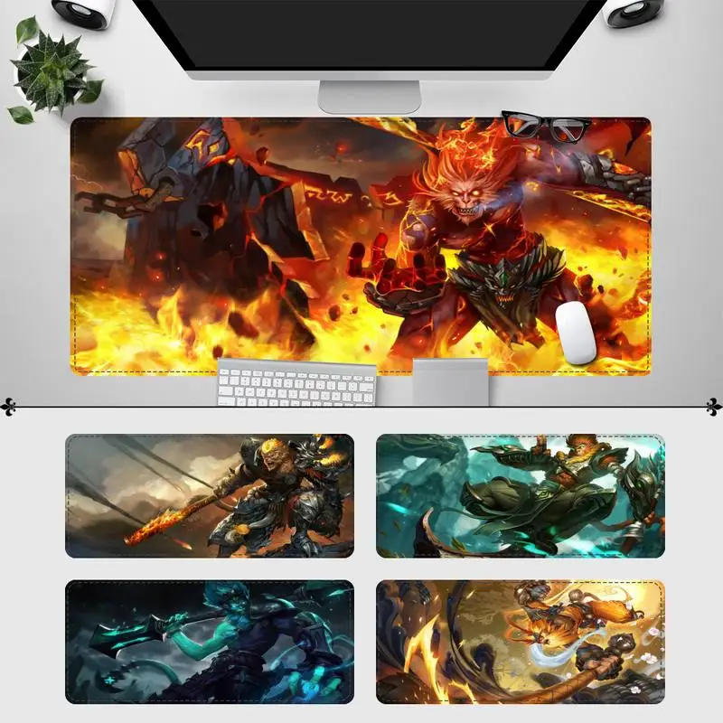 Брендовый коврик для мыши League of Legends Wukong игровой клавиатуры Настольный игровые