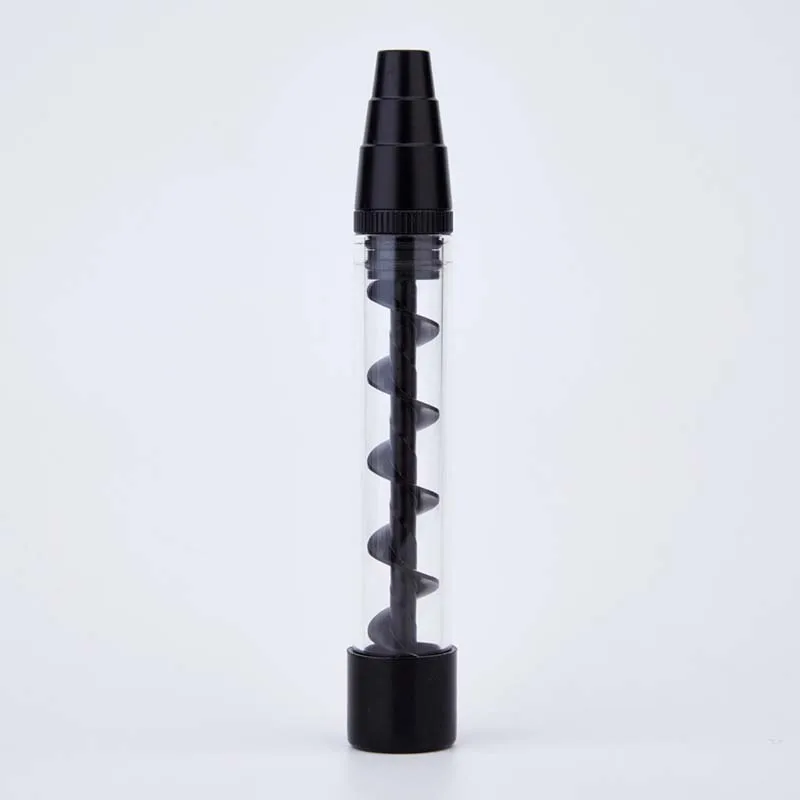 F318-black Аксессуары для сигарет машинка для скручивания табака Мини Стеклянная трубка аксессуары для курения креативная Мода плоский держатель для табака - Цвет: F318-black