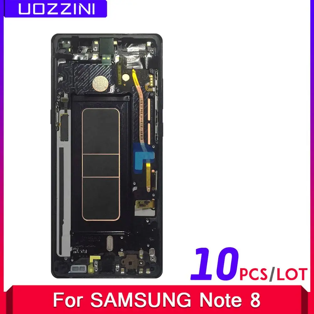 ЖК дисплей SUPER AMOLED 10 шт./лот для Samsung Galaxy Note 8 N9500 N9500F N900D N900DS с сенсорным экраном в