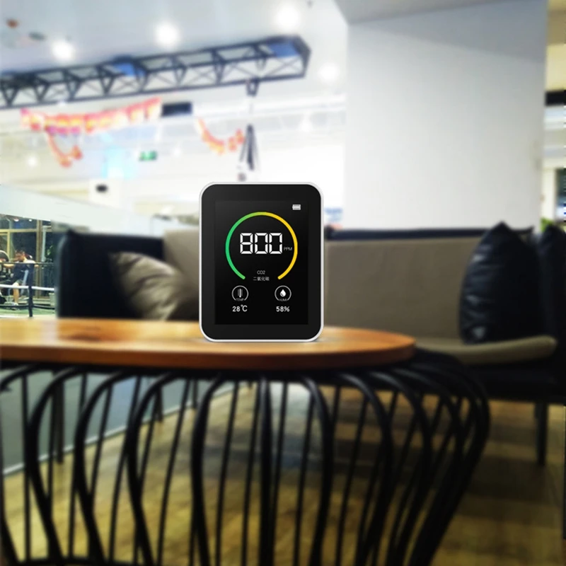 

Carbon Dioxide CO2 Detector Gas Concentration Content Color Sn TFT ligent Air Tester Air Quality Analyzer