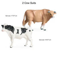 childrens cognitive toys simulation animal poultry farm dairy cow bull model diy desktop sand table decoration figurines doll