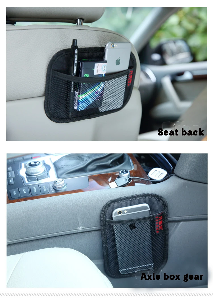 

Stowing Tidying Oxford Fabric Car Storage Net Bag Automotive Pocket Multi-use Car Seat Back Organizer