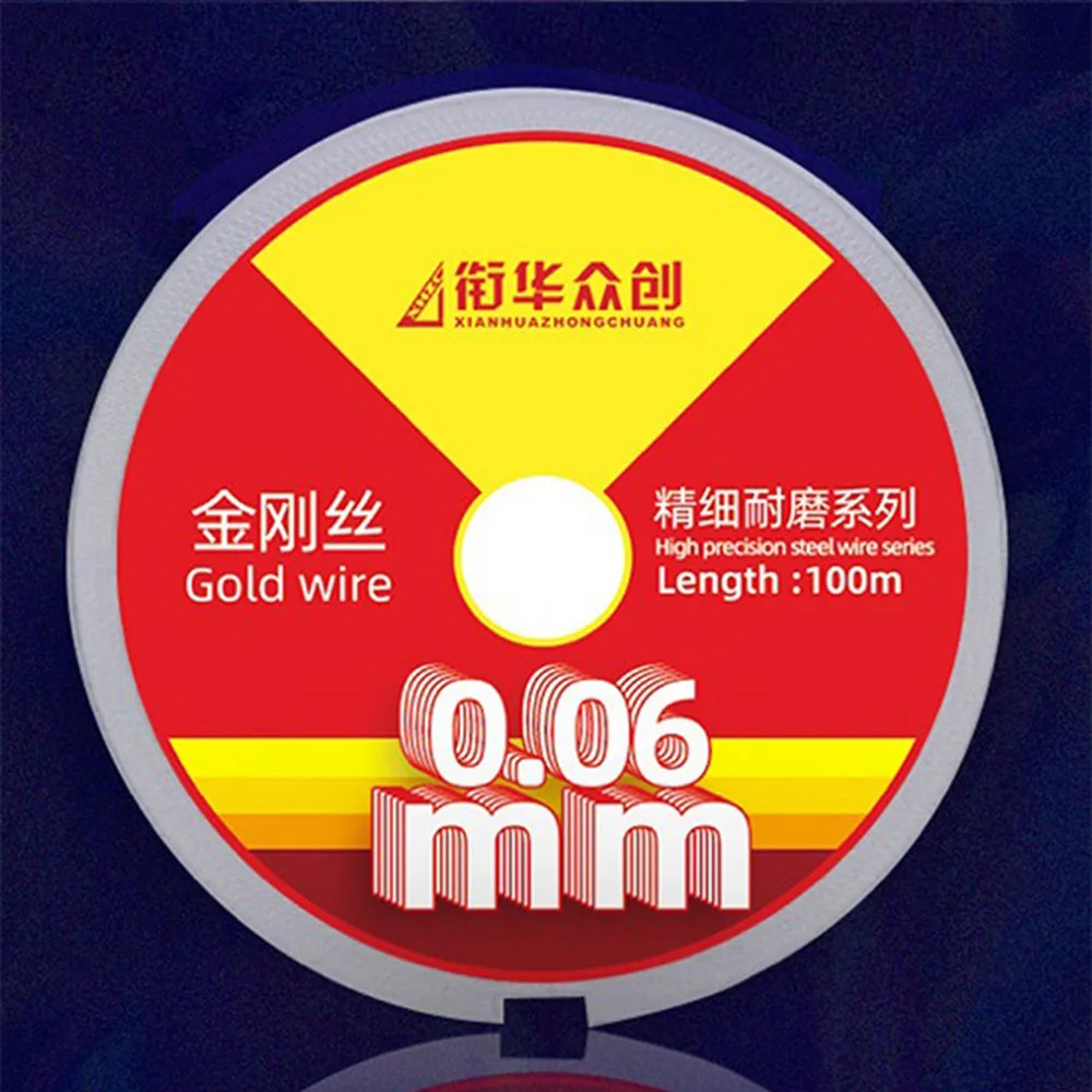 0.028mm LCD Screen Cutting Nano Gold Steel Wire For Samsung Curved OLED Display Glass Splitting Line Mobile Phone Repair Tools