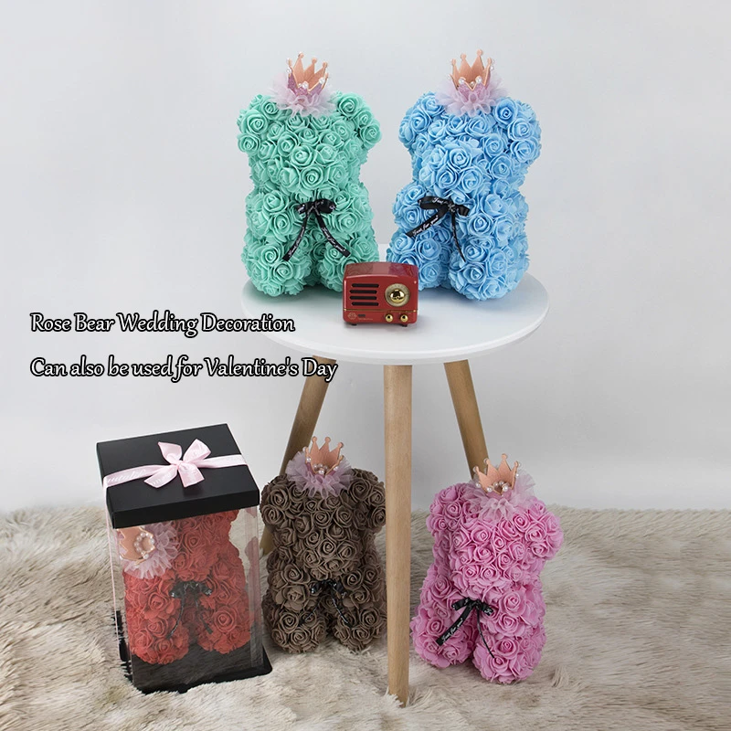 Красная роза искусственные игрушки украшение для дома 25 см свадебный подарок