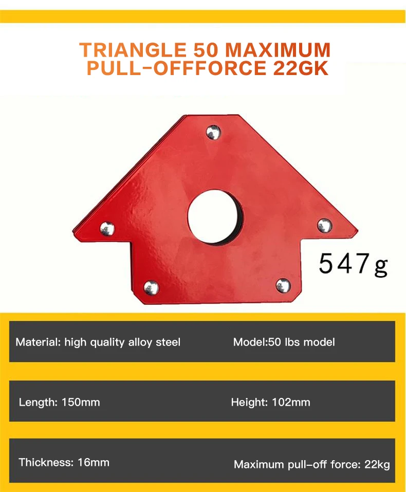 Магнитный держатель для пайки треугольный угловой паяльник|Магнитные материалы|