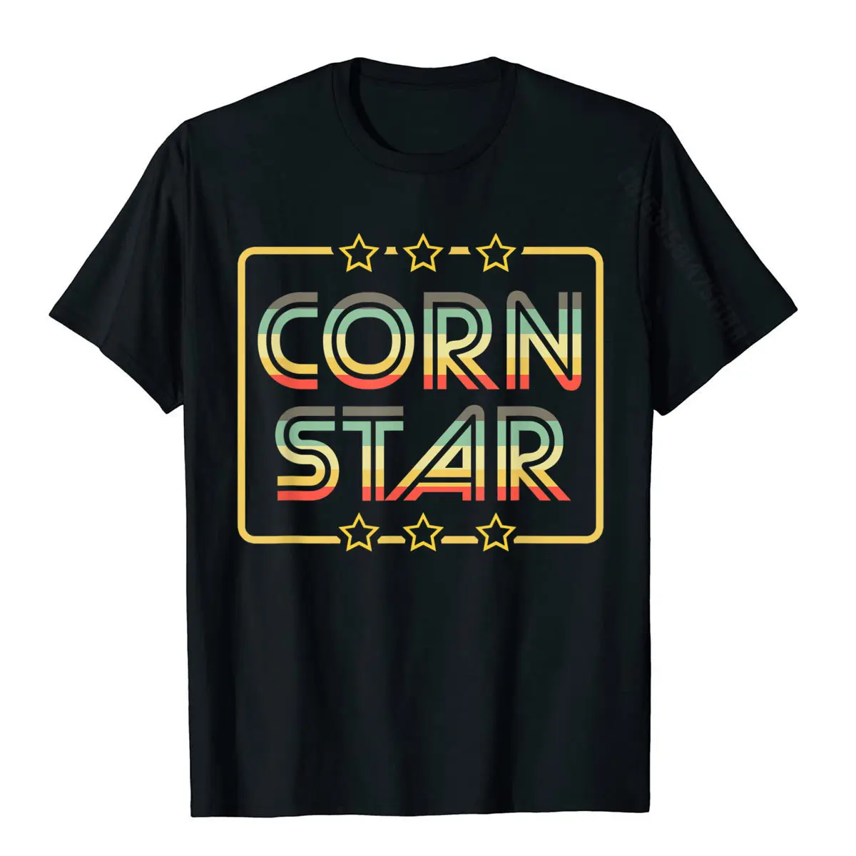 Corn Star Tshirt Retro Cornhole Tee Team Cornhole Shirt T-Shirt Oversized Men Top T-Shirts Cotton Tees Summer