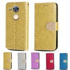 Роскошный блестящий кожаный чехол-кошелек с откидной крышкой для Huawei Honor 6A Pro, чехол для телефона Honor 6C Pro с отделением для карт