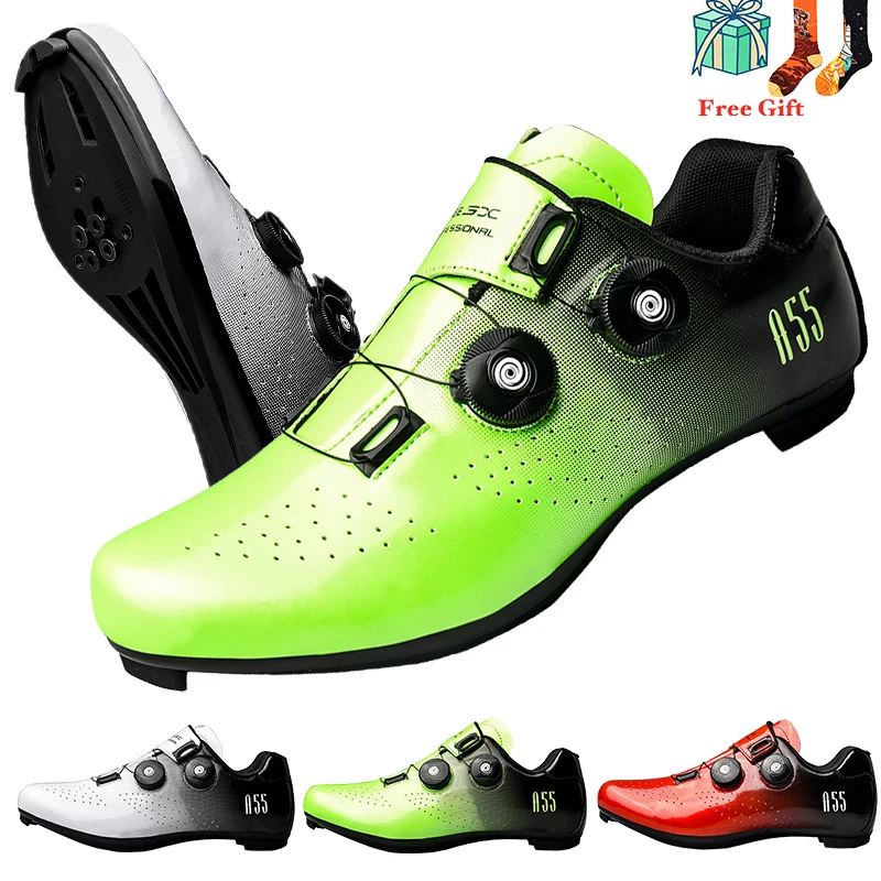 

Мужские сверхлегкие кроссовки, профессиональная обувь для езды на велосипеде, с замком, для гонок, дорожных и горных велосипедов, 2021