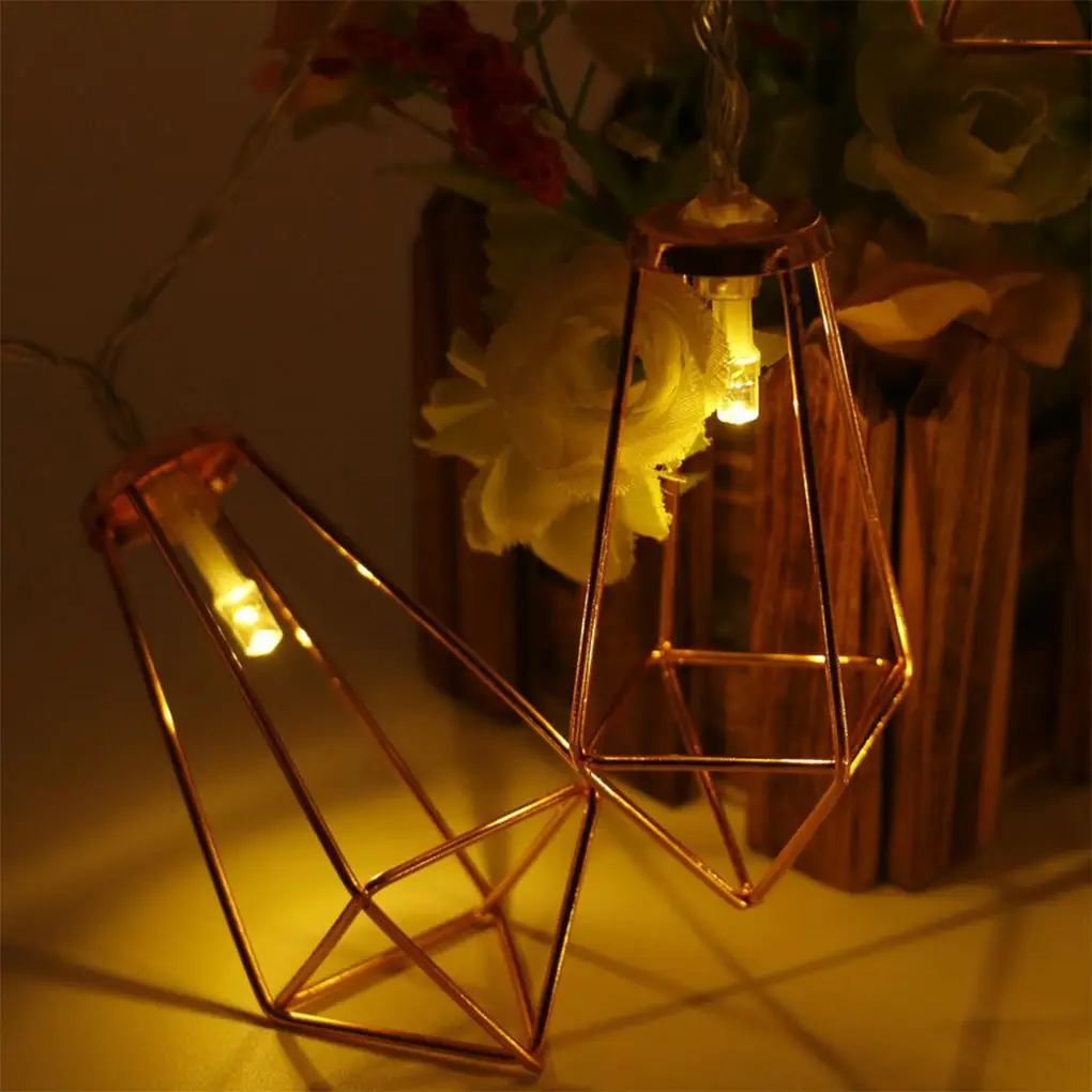 Железный бриллиант Форма гирлянды светодиодные светильник s садовый открытый ing