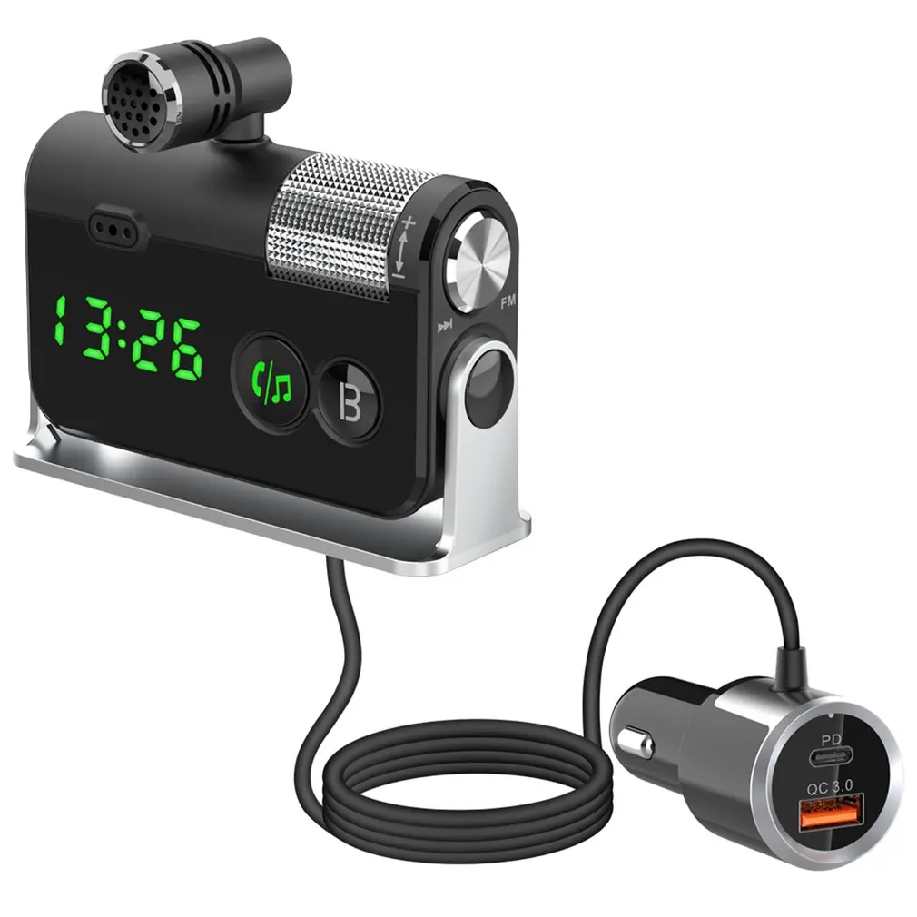 Car Kit FM Transmitter MP3 Player Lossless TF Music Play PD18W QC3.0 Fast Charge Noise Reduction Call |