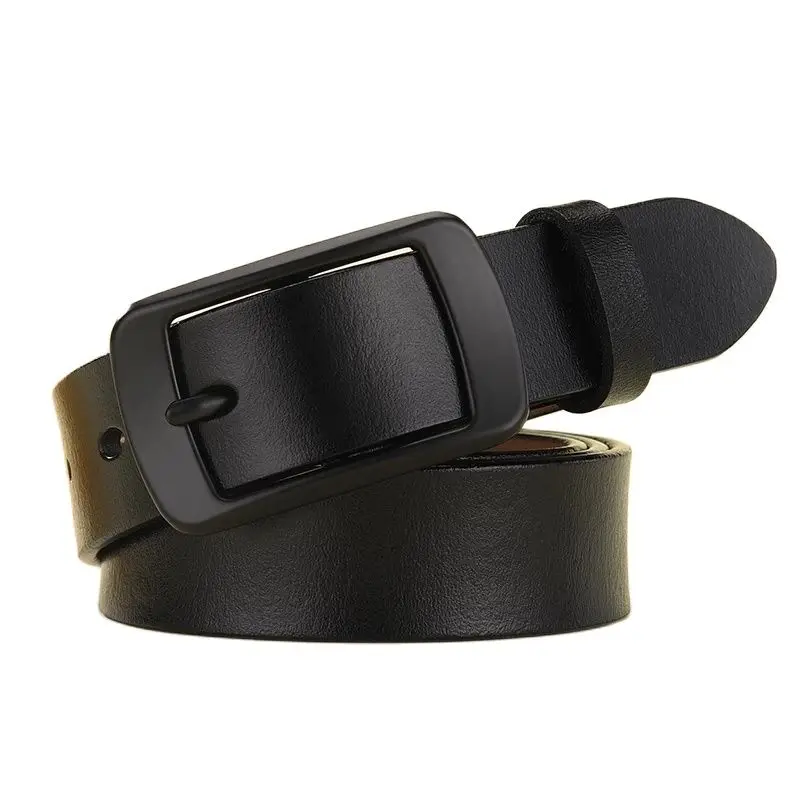 

New Designer Fashion Women's Belts Genuine Leather Brand Straps Female Waistband Pin Buckles Fancy Vintage for Jeans