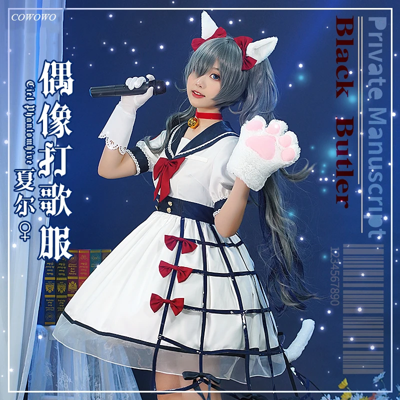 

Anime!Black Butler Ciel Phantomhive Idol SJ Lolita Dress Lovely Handsome Uniform Cosplay Costume Halloween Party Outfit 2021 NEW
