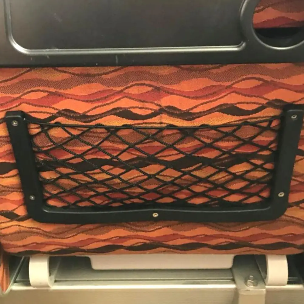 

Car Back Net Is Suitable For RV Car Boat Storage Net Passenger Car Sundries Bag Mobile Phone Holder Pocket Storage Bag