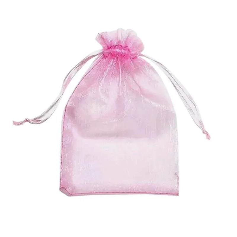 50 шт. 7*9 см органза Прозрачный марлевый элемент сумки для ювелирных изделий