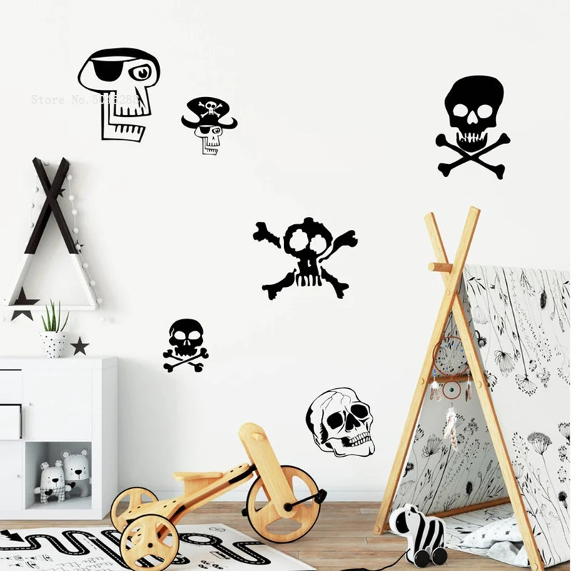 Виниловые обои для мальчиков и подростков набор настенных наклеек с