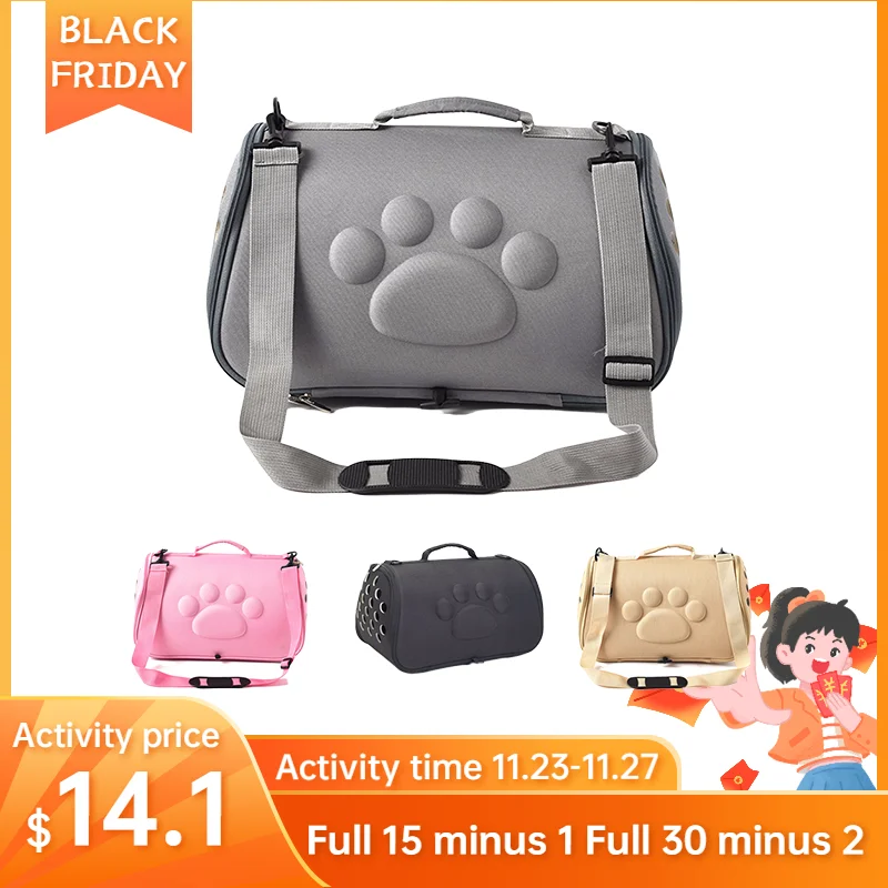 

Dog Carrier Bag Portable Cats Handbag Foldable Outdoor Travel Bag Puppy Carrying Shoulder Backpack Carrier for Cat Pets Supplies