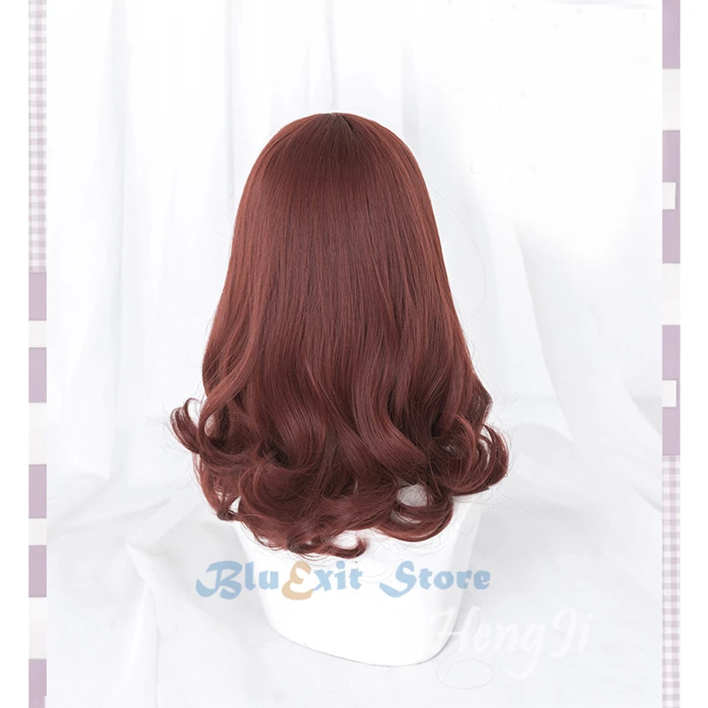 Женский парик в стиле &quotЛолита&quot Харадзюку красно коричневый с короткими