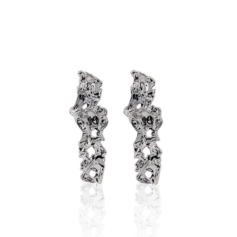 

SexMara 2021 New Trendy Design Cool Earring Exaggerated Long Style Stud Earrings For Woman Girls Party Tourism Nightclub Jewelry