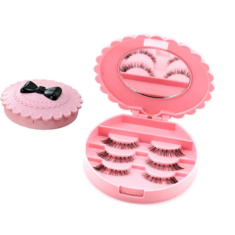 1 шт. коробка для хранения искусственных ресниц модный пластиковый бант в форме
