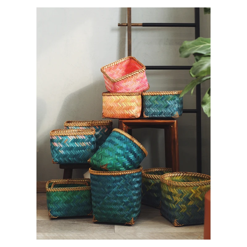 

Colorful Storage Box Home Sundries Organizer Home Decor Storage Basket Bread Jewelry Box
