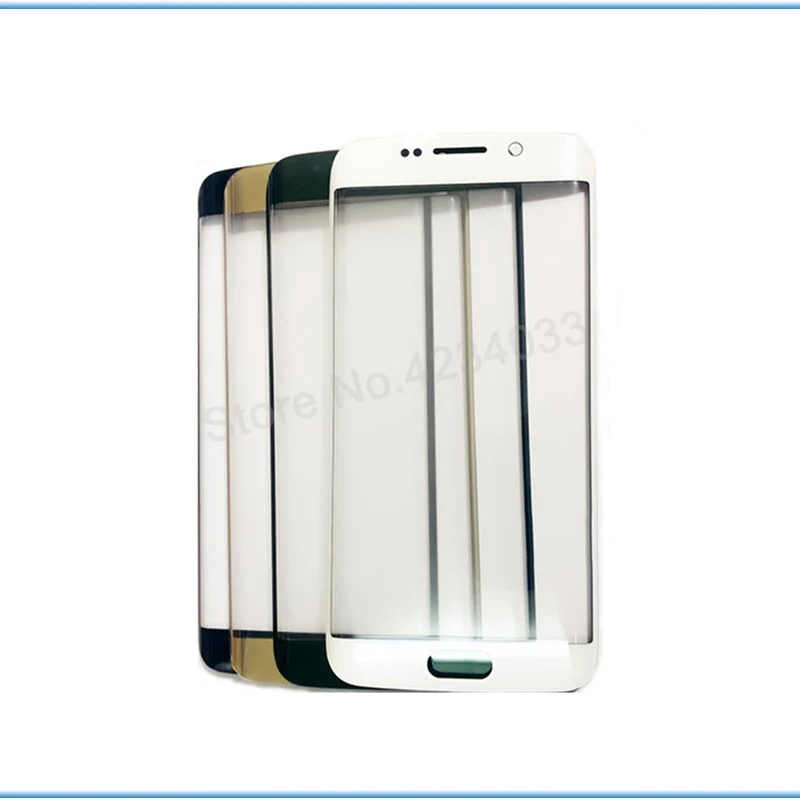Замена ЖК переднего сенсорного экрана Внешний стеклянный объектив для Samsung Galaxy S6
