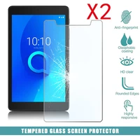 2pcs tablet tempered glass screen protector cover for alcatel 3t 8 tablet pc explosion proof screen hd tempered film