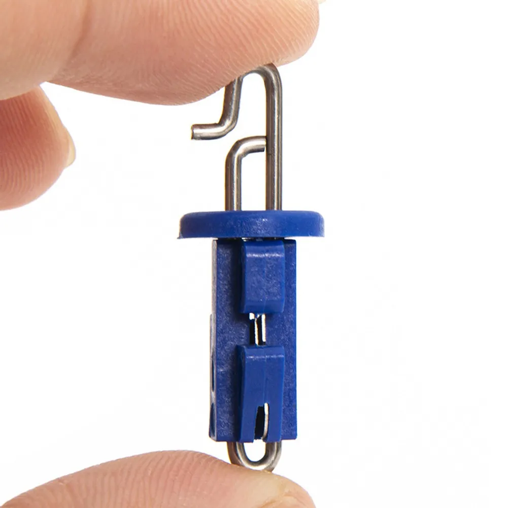 

ABS+Stainless Steel Bait Clips Blue Breakaway Release Clip Splash Style 10x