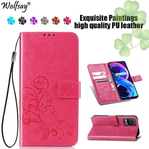 for cover oppo realme 8 case bumper luxury flip magnetic leather phone bag case for oppo realme 8 cover for realme 8 cover book free global shipping