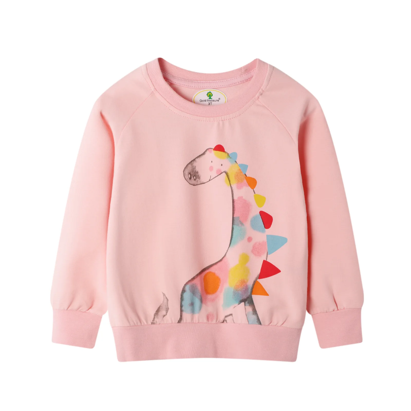 

Laughingco Autumn Cute Toddler T-Shirt Clothes Fashion Boys Pattern Long Sleeve O Neck Cotton Baby Warm Outfits Cartoon Animals