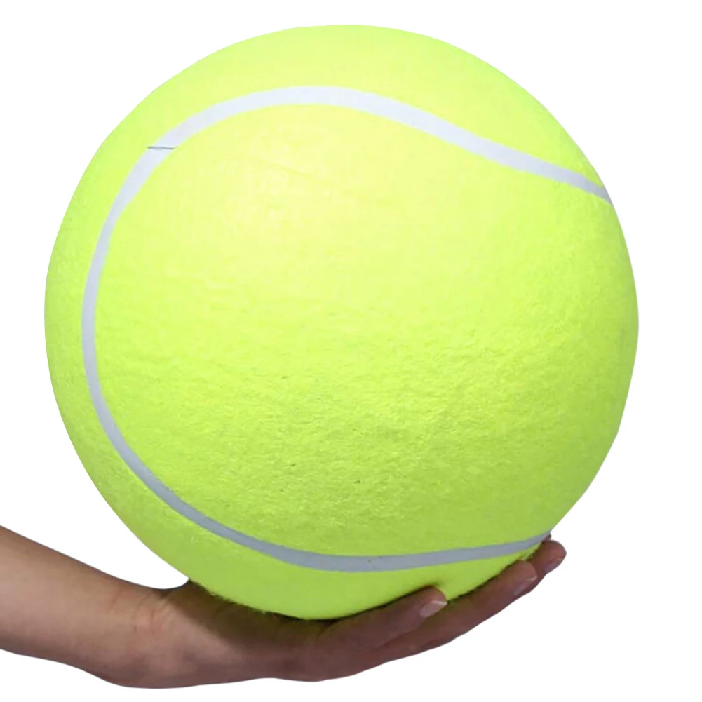 

9.5inch Rubber Tennis Ball Thicker Durable Dog Play Fun Thrower Chucker Training Instincts Interact Fetch Ball Brand New