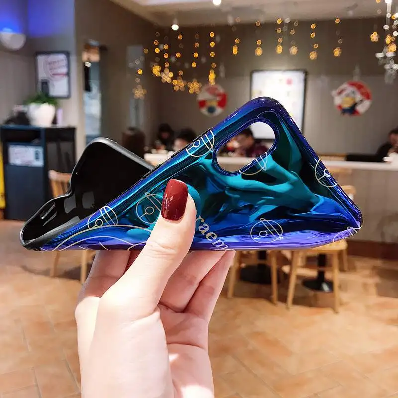 Чехлы для Huawei P20 P30 Lite Mate 10 20 Pro чехол Honor V20 Cute Cartoon Doraemon мягкий силиконовый телефона