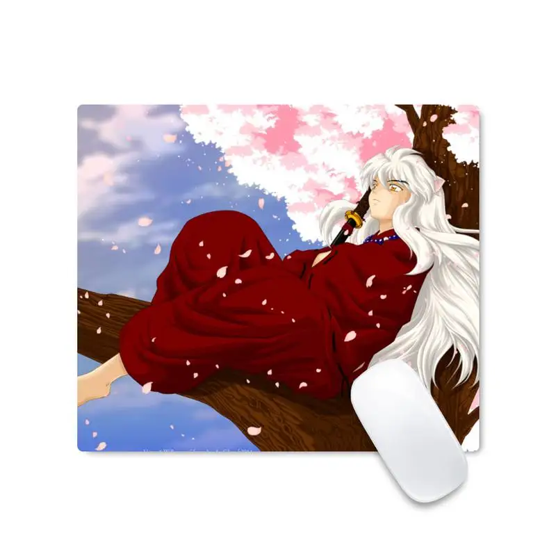

Anime Inuyash Gamer Speed Mice Retail Small Rubber Mousepad Desk Table Protect Office Work Square Mouse Mat pad Non-slip Cushion
