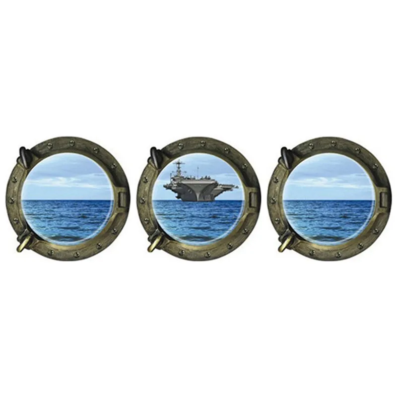 С оригинальными рисунками &quotПарижская башня поддельные окна Триптих наклейки