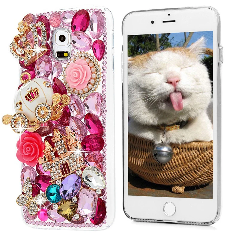 

Bling Clear Diamond Case for Samsung Note 10 S10 S9 J4 J6 Plus A10s A20s A30s A50s A50 A20e A70 A40 A30 Peacock Phone Cover