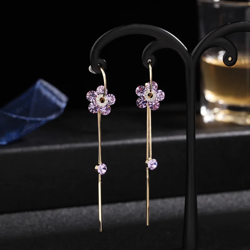 Женские серьги-гвоздики с пятью лепестками Dongdaemun серьги кисточками и