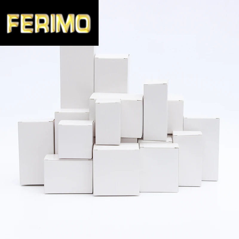 

10 шт./Пустая Картонная Коробка Подарочная Упаковка в подарочную коробку контрбукса с пряжкой изысканные маленькие коробки/350 г белая карта, ...