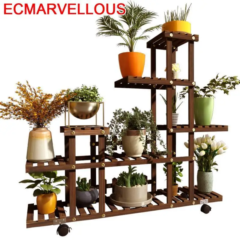 Эскалаторная лестница растительная полка для улицы балкона Цветочная подставка