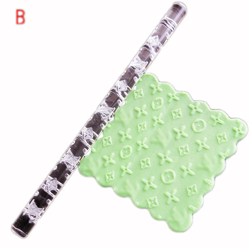 Антипригарная X в форме буквы акриловая рельефная Скалка 6 стилей прозрачная Для