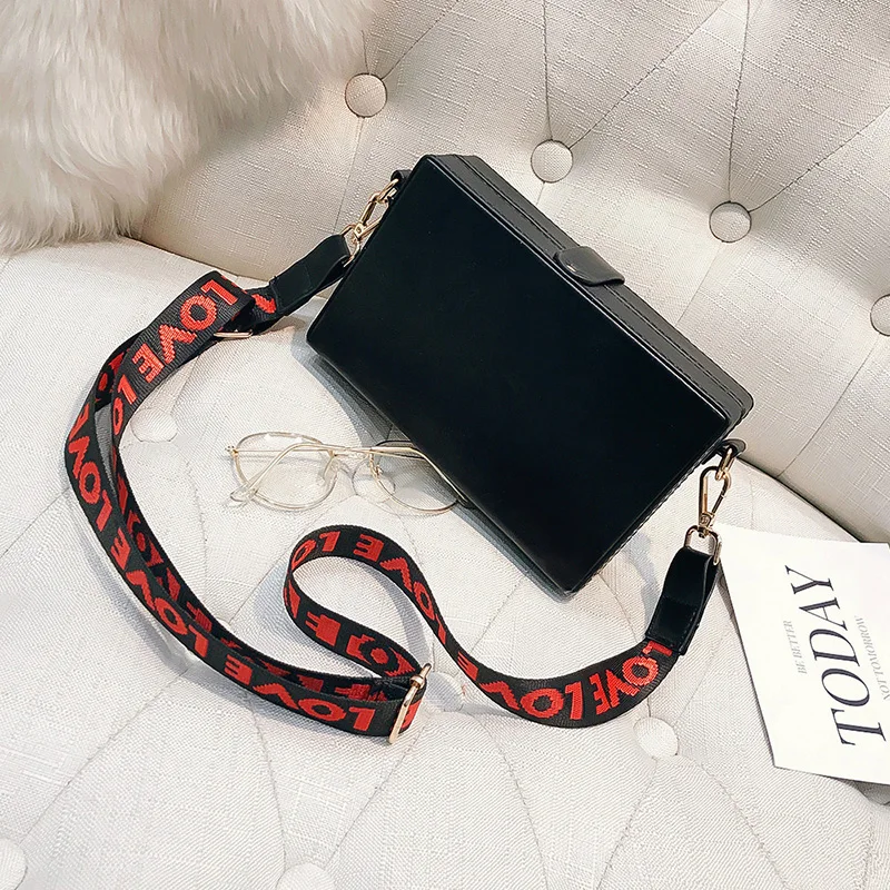 Модная дизайнерская женская сумка клатч с надписью Crown Box на плечо через новинка