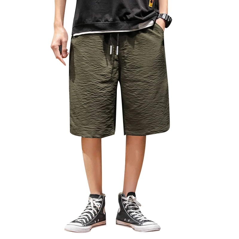 2020 Летние повседневные шорты мужские однотонные Свободные джоггеры Homme размера