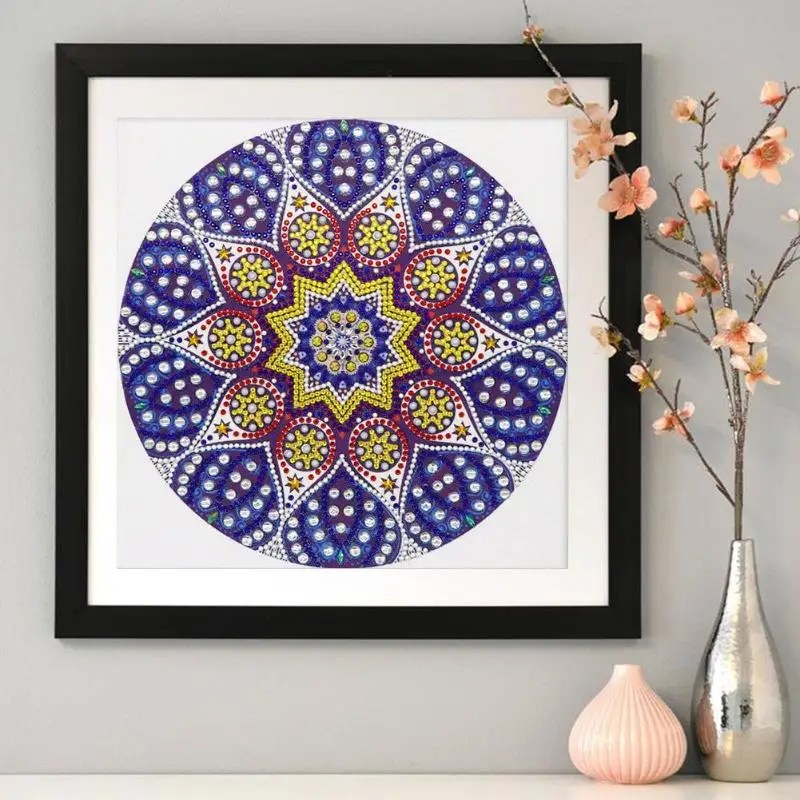 Изысканная алмазная живопись Мандала 5D Сделай Сам Специальная Форма Смола