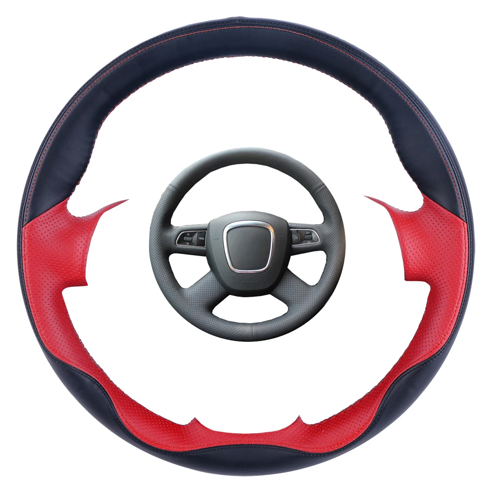 Подгонянная ручная сшитая оплетка из искусственной кожи для Audi Old A4 B7 B8 A6 C6 2004 2011 Q5