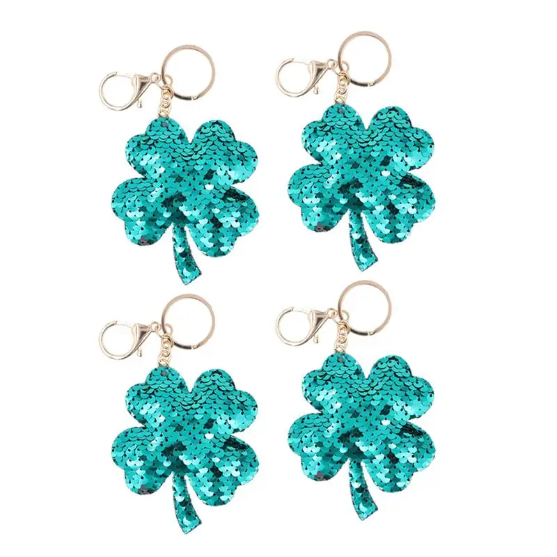 

4 шт. брелок с блестками счастливый подарок подвесное украшение брелок-кольцо для ключей для друзей