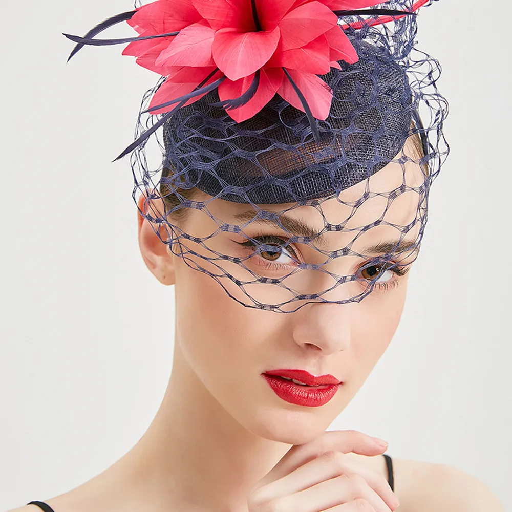 Шляпы Fedoras красные шляпы-чародейки для церкви женские шляпы женская элегантная