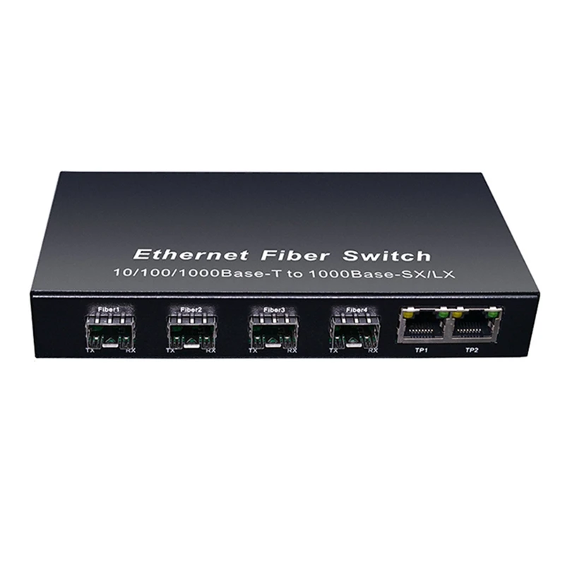 

Оптоволоконный коммутатор Gigabit SFP, 1000 Мбит/с, медиаконвертер, 4 порта XSFP, 2 порта RJ45 UTP, 4/8G2E коммутатор Ethernet