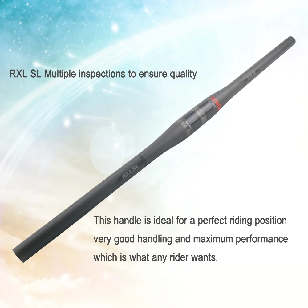 RXL SL 31 8 Mtb руль из углеродного волокна плоский/подъемный стержень 3K матовый